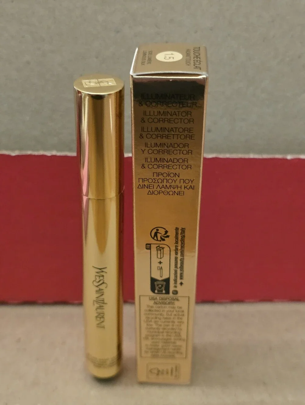 YSL TOUCHE ÉCLAT CONCEALER CLICK PEN 1.5 LUMINOUS SILK. BNIB